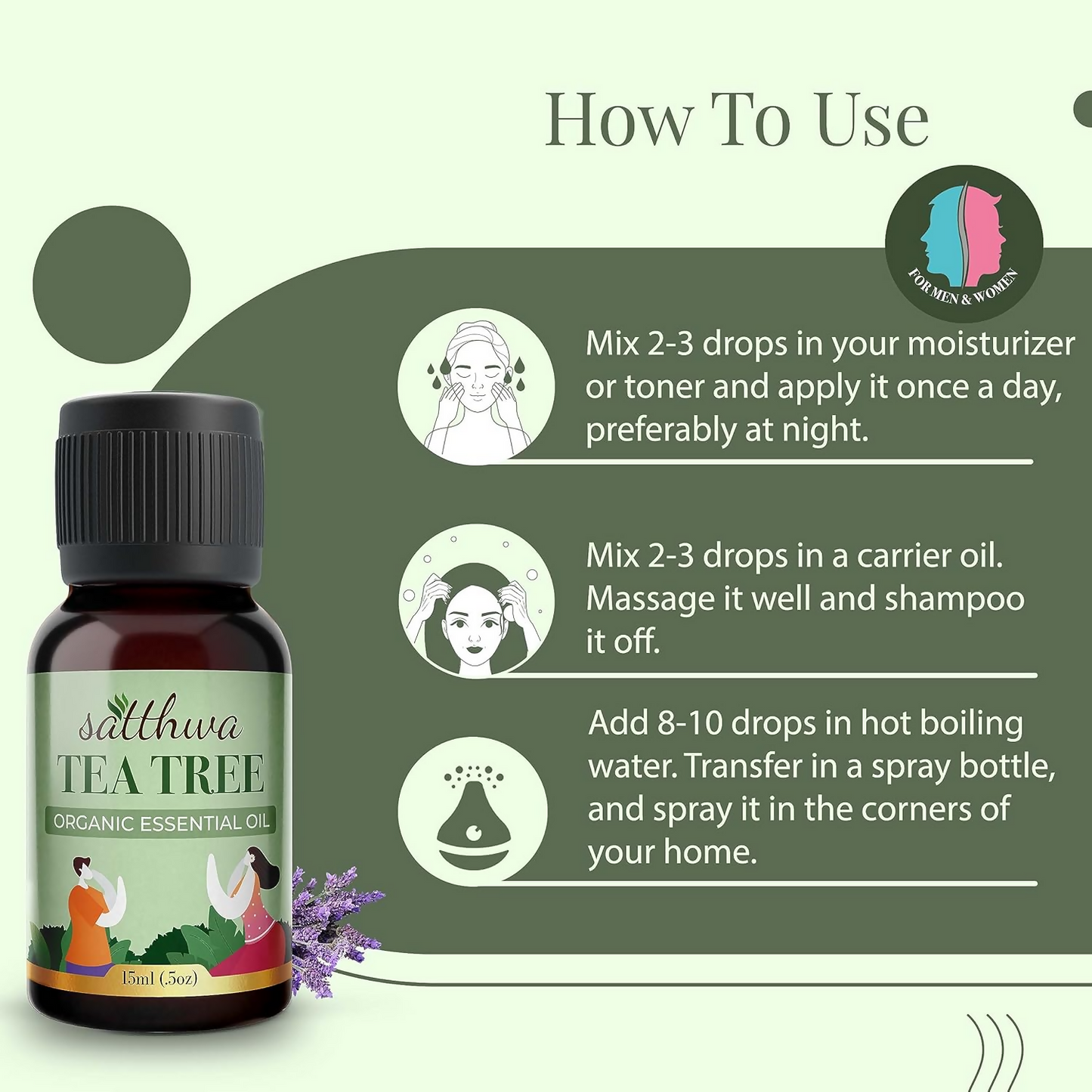 Satthwa Organic Tea Tree Essential Oil