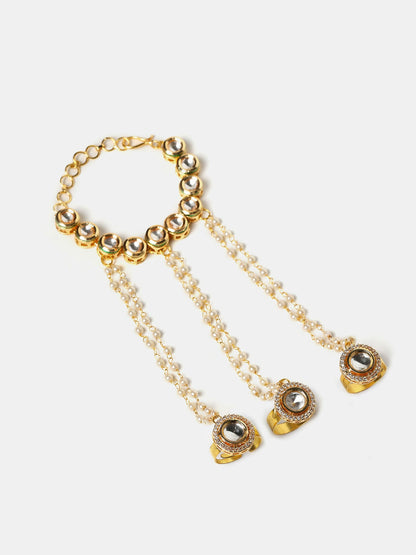 Ruby Raang Noor-E-Pearl Hand Harness