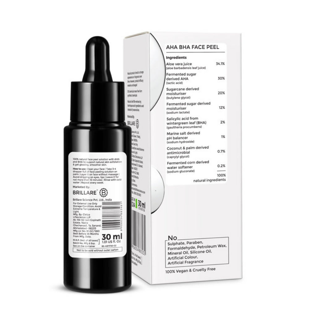 Brillare AHA BHA Exfoliating Face Peeling Solution