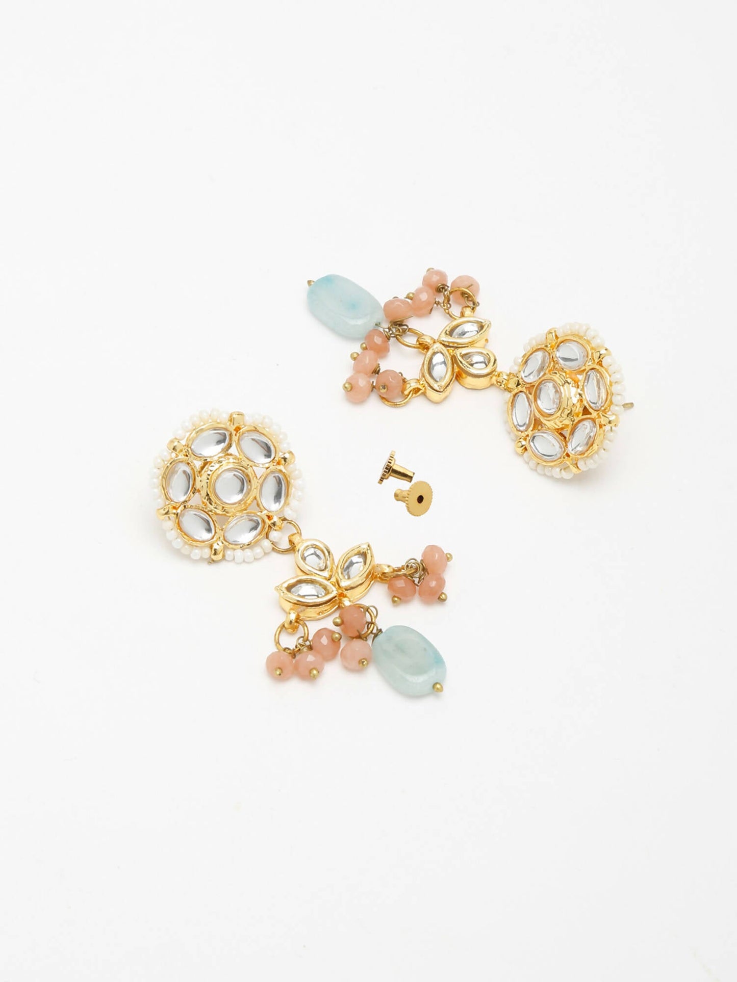 Kundan Earrings - Ruby Raang