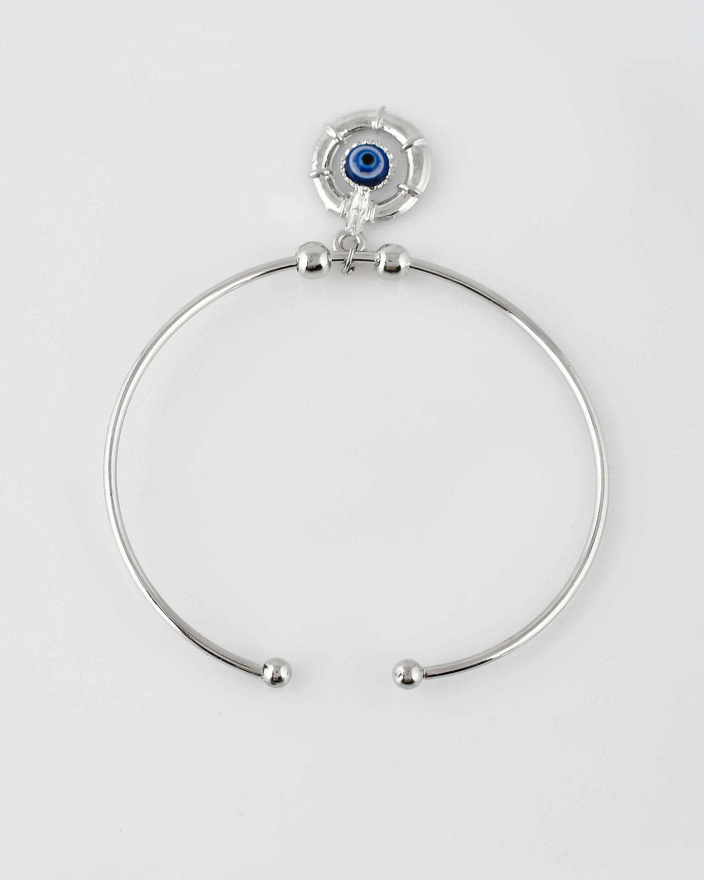 VOJ Stainless Steel Beads Silver Bracelet