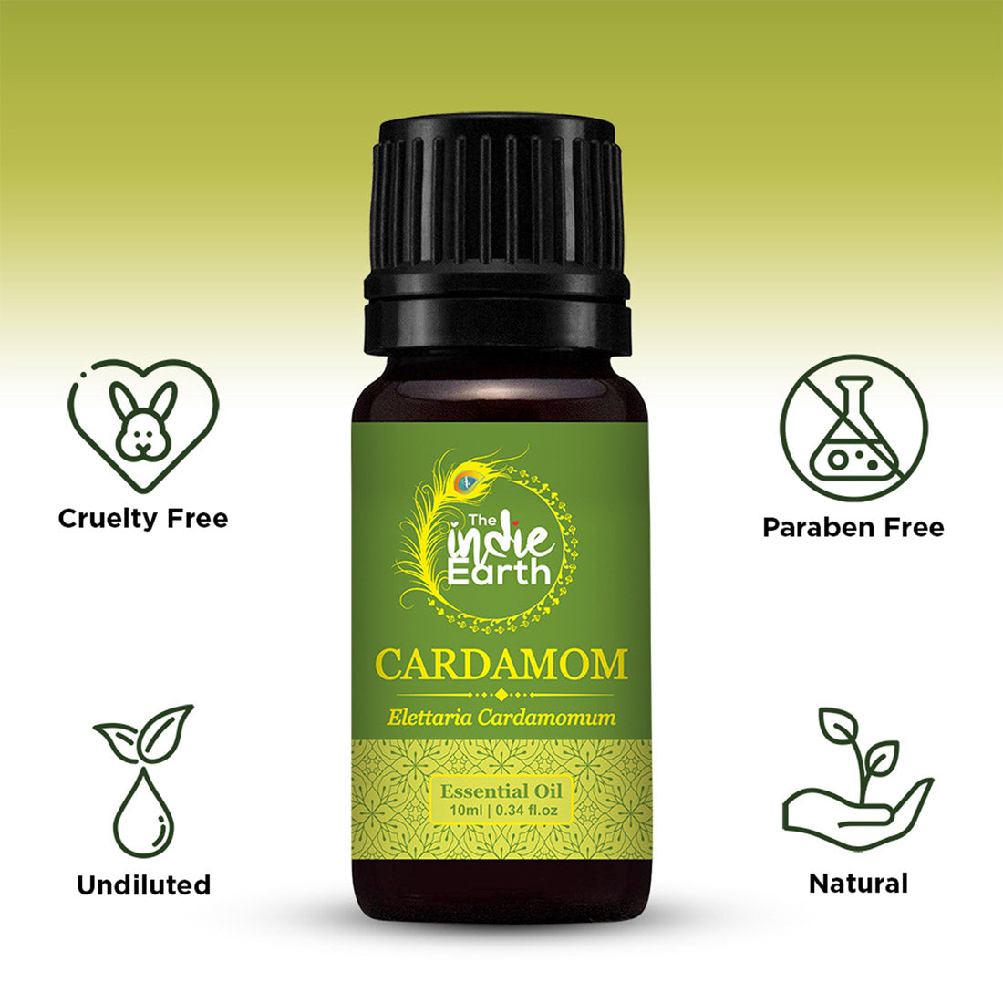 The Indie Earth Cardamom Essential Oil - 10 ml