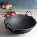 Zishta Cast Iron Kadai Pre-Seasoned Induction Friendly