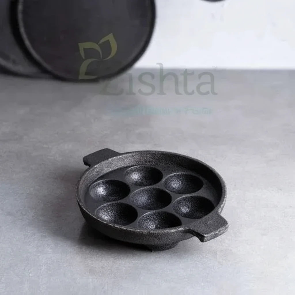 Zishta Cast Iron Kuzhi Paniyarakal Paddu Appe Tawa