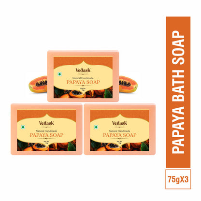Vedask Organic Handmade Papaya Bath Soap