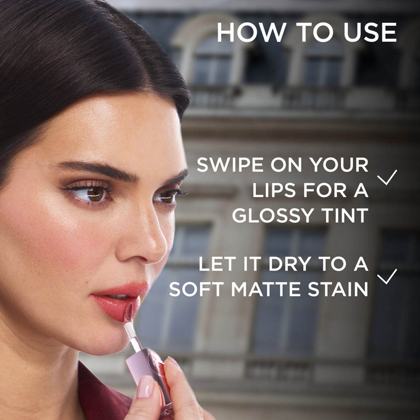 L'Oreal Paris Hyaluron Tint Lip Stain Serum Weightless Color - 521 Bordeaux Please