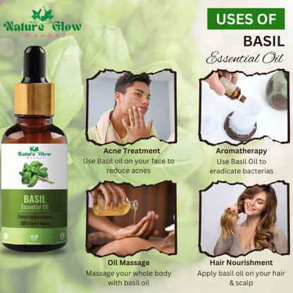 Nature Glow Herbal Rosemary & Basil Essential Oil
