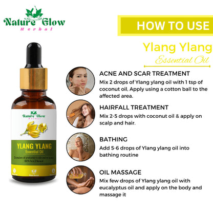 Nature Glow Herbal Ylang Ylang & Orange Essential Oil Combo