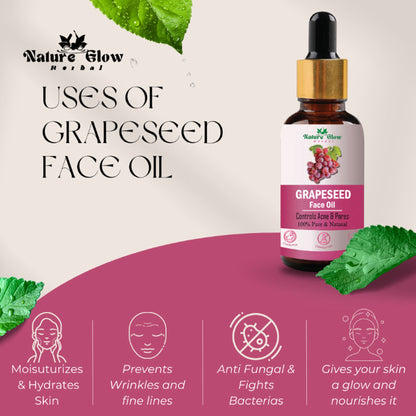 Nature Glow Herbal Avocado, Grapeseed & Jojoba Facial Oil Combo