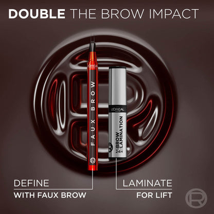 L'Oreal Paris Infaillible Faux Brow Eyebrow Pen For Natural & Full Brows - Granite