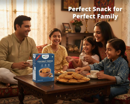 Mithila Foods Bihari Coconut Thekua With Desi Ghee Jaggery & Sesame Seeds