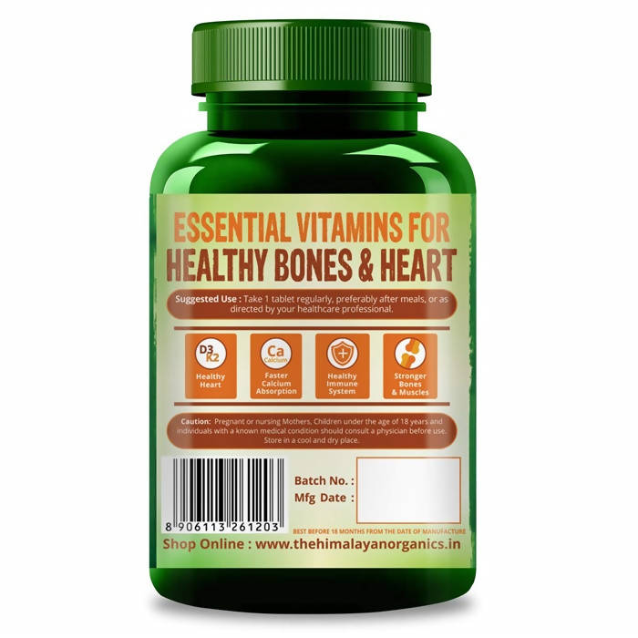 Himalayan Organics Vitamin D3 + K2 Tablets