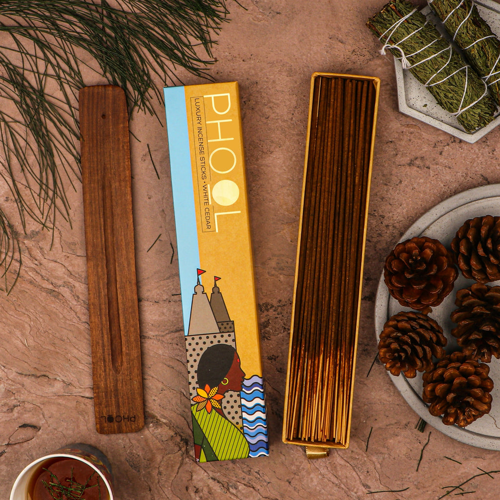Phool Natural Incense Sticks White Cedar - 40 Sticks