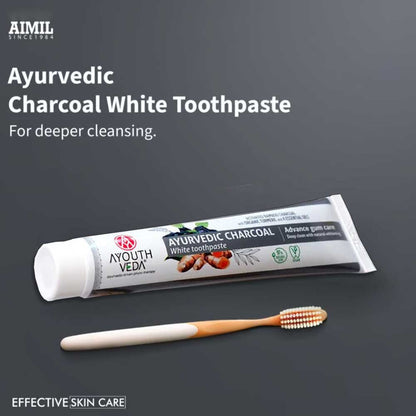 Ayouthveda Charcoal White Toothpaste