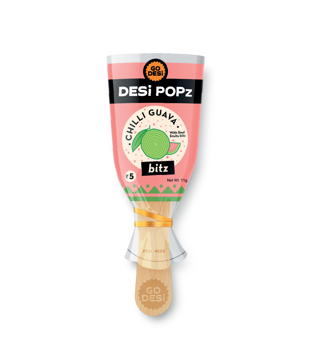 Go Desi Chilli Guava Popz - 50 PCS - 400 gms
