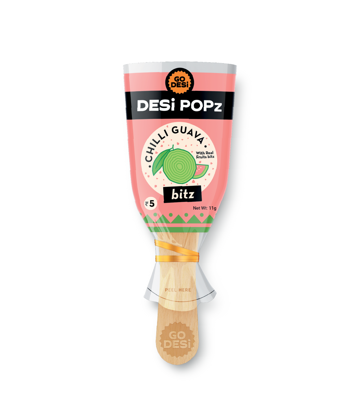 Go Desi Chilli Guava Popz - 50 PCS - 400 gms