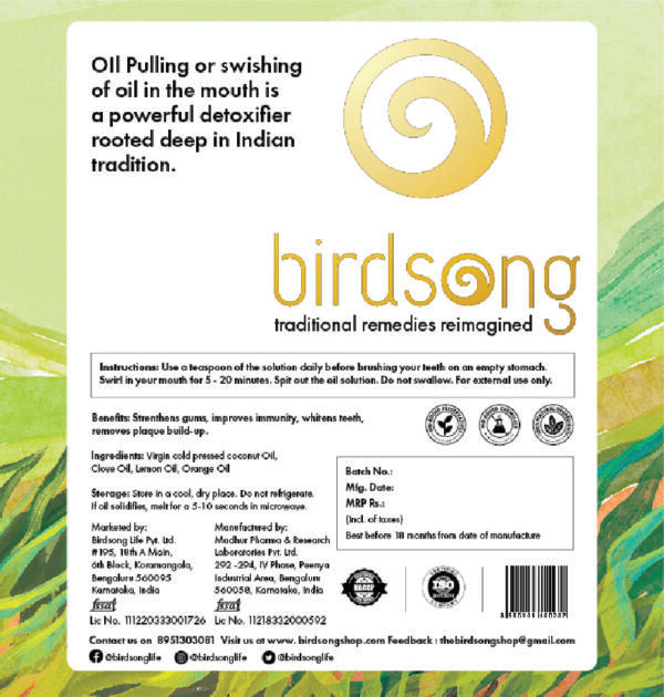 Birdsong Oil Pulling - Citrus