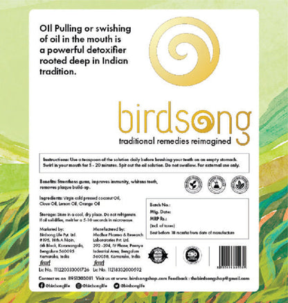 Birdsong Oil Pulling - Citrus