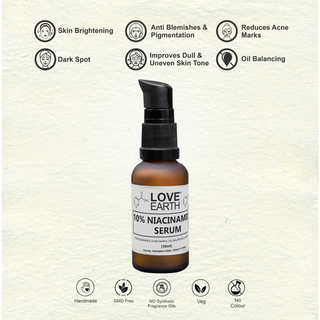 Love Earth 10% Niacinamide Serum - 30 ml