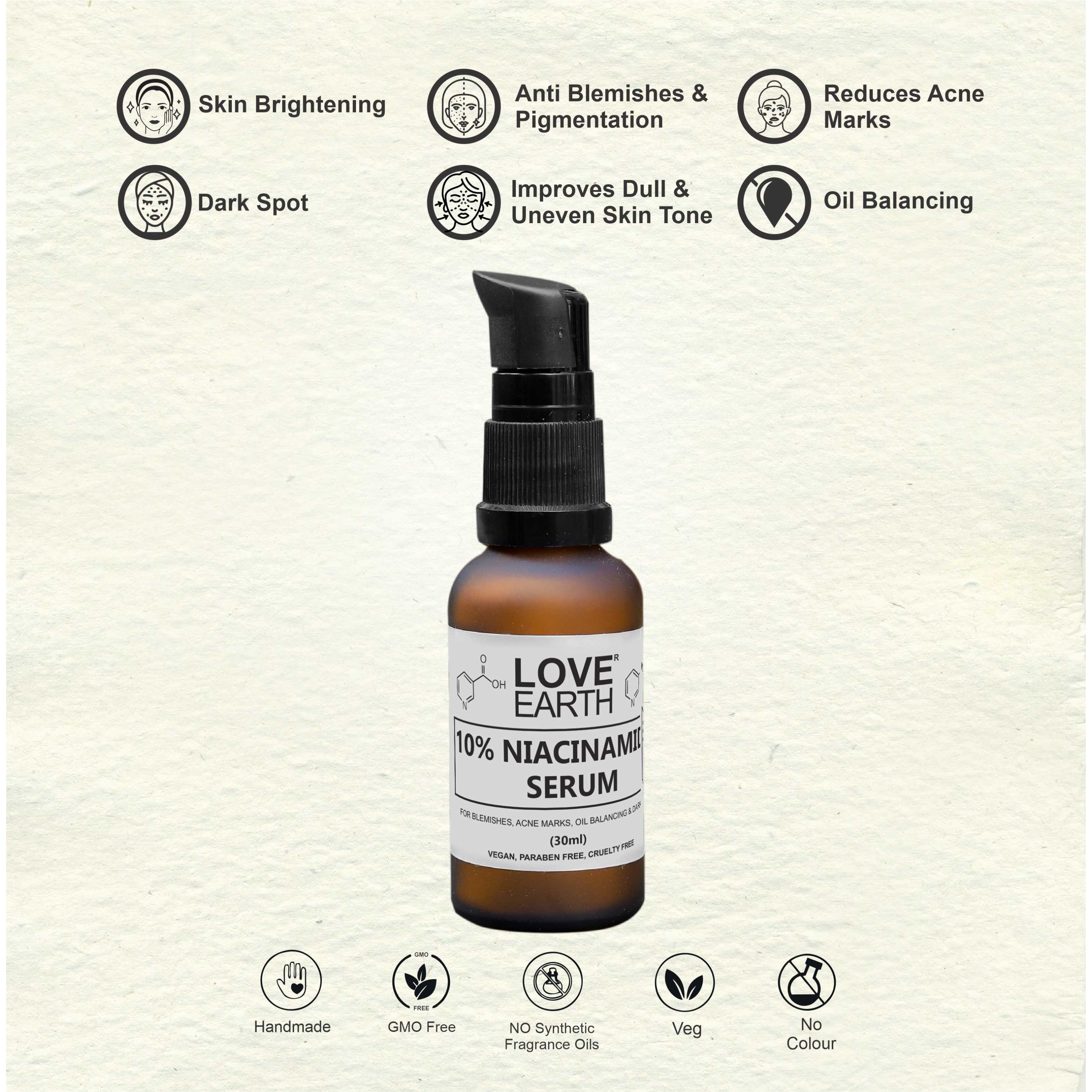 Love Earth 10% Niacinamide Serum - 30 ml