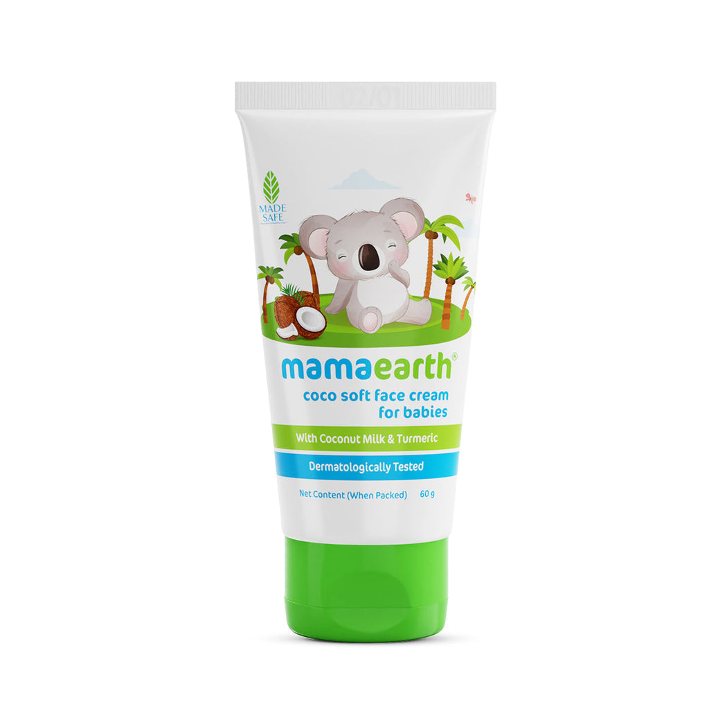 Mamaearth Coco Soft Face Cream With Turmeric For Babies - 60 gms