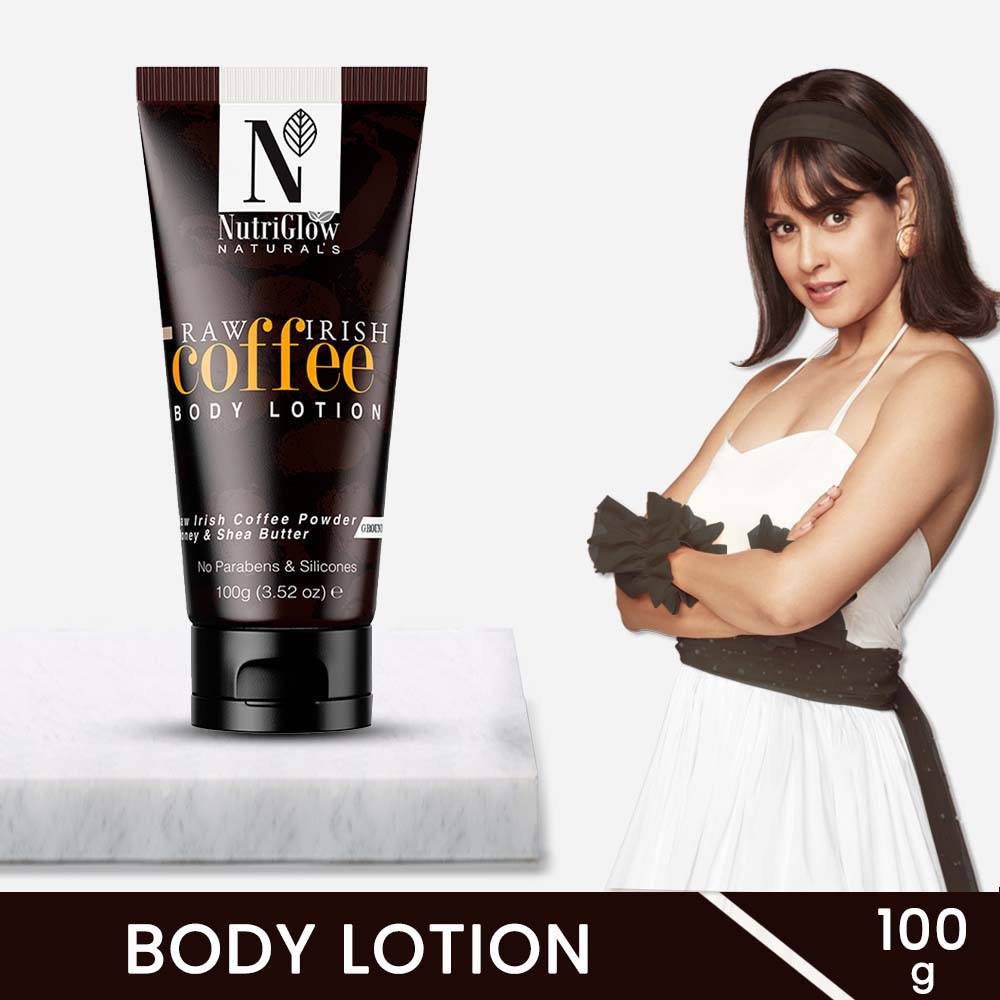 NutriGlow NATURAL'S Raw Irish Coffee Body Lotion - 100 gms
