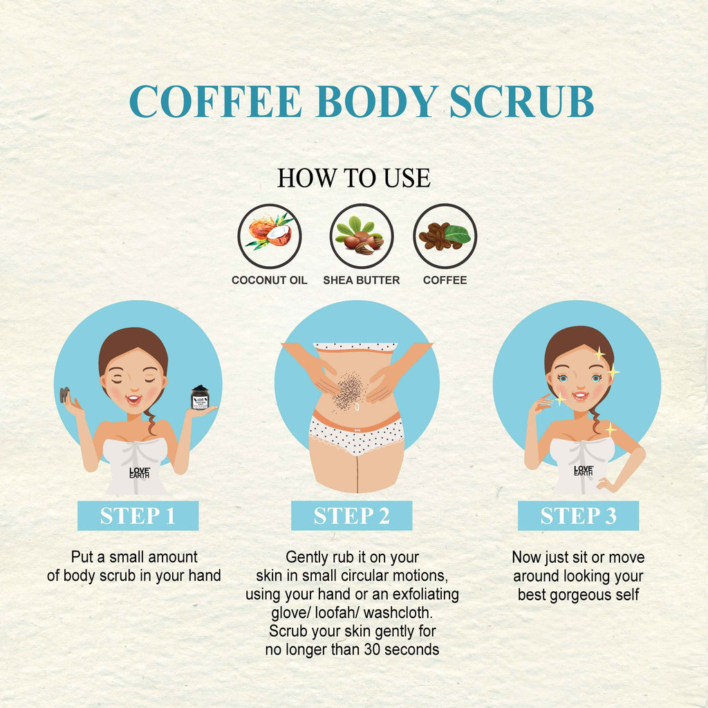 Love Earth Coffee Body Scrub - 100 gms