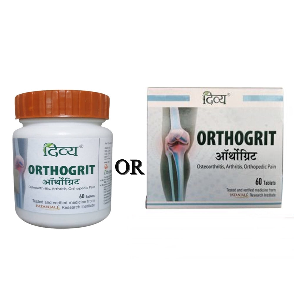 Patanjali Divya Orthogrit - Herbal Joint Wellness Supplement - 60 Tablets