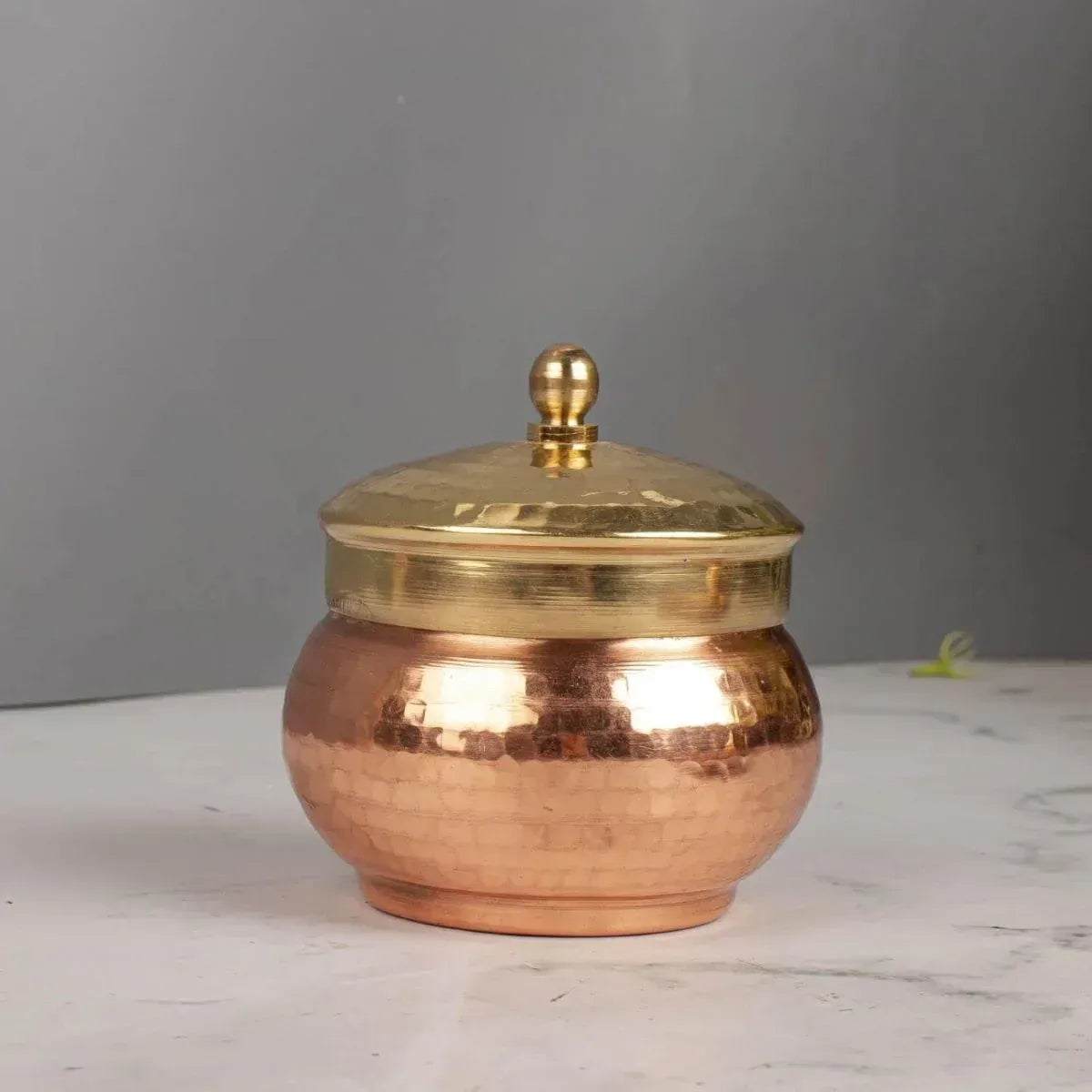 Zishta Copper Mukhwas Dabba Traditional Storage Container