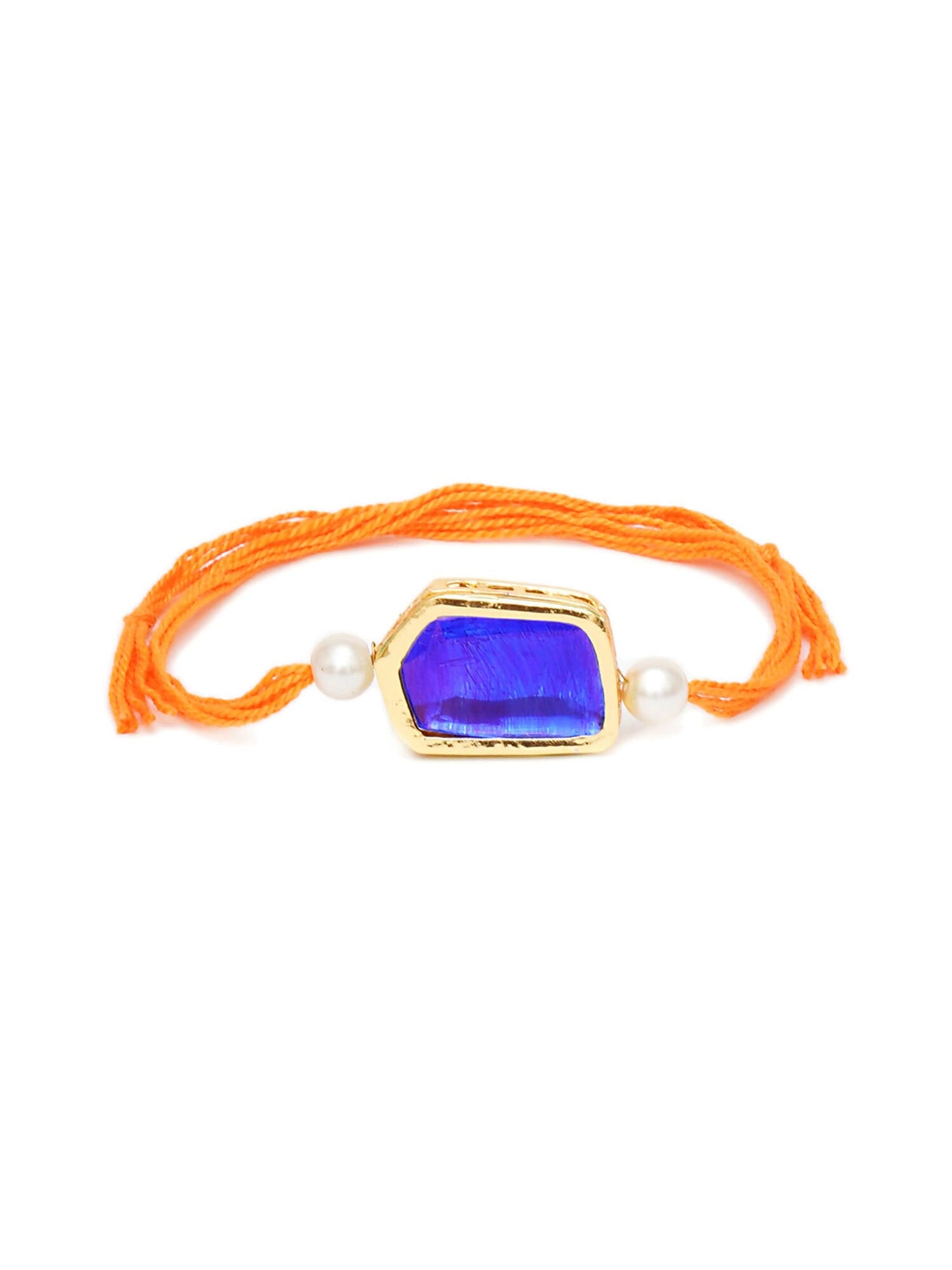 Designer kundan Rakhi - Ruby Raang