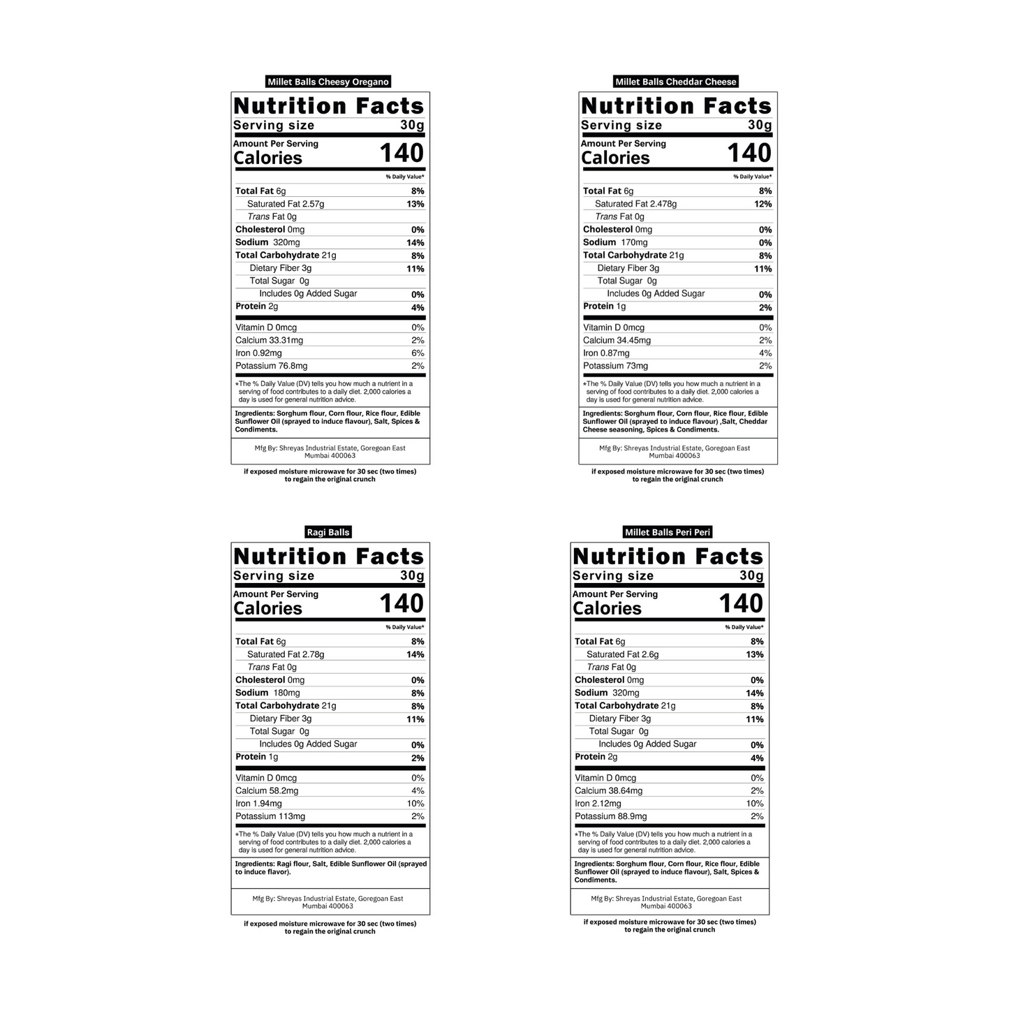 Healthy Master Millet Balls Combo