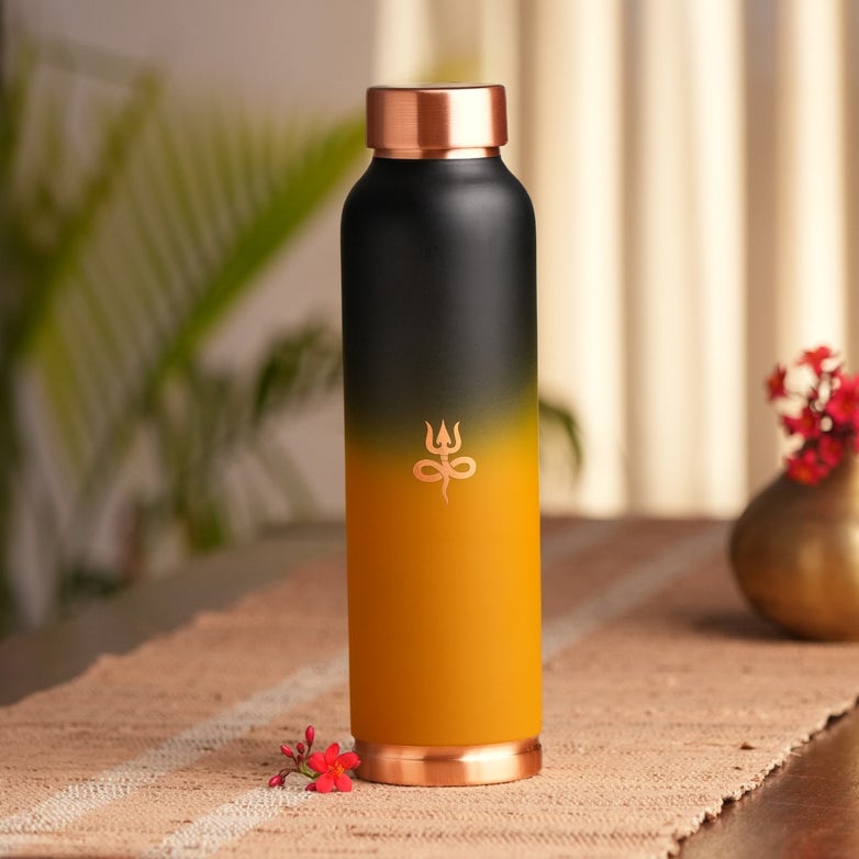Isha Life Copper Water Bottle (Coated) - 950 ml