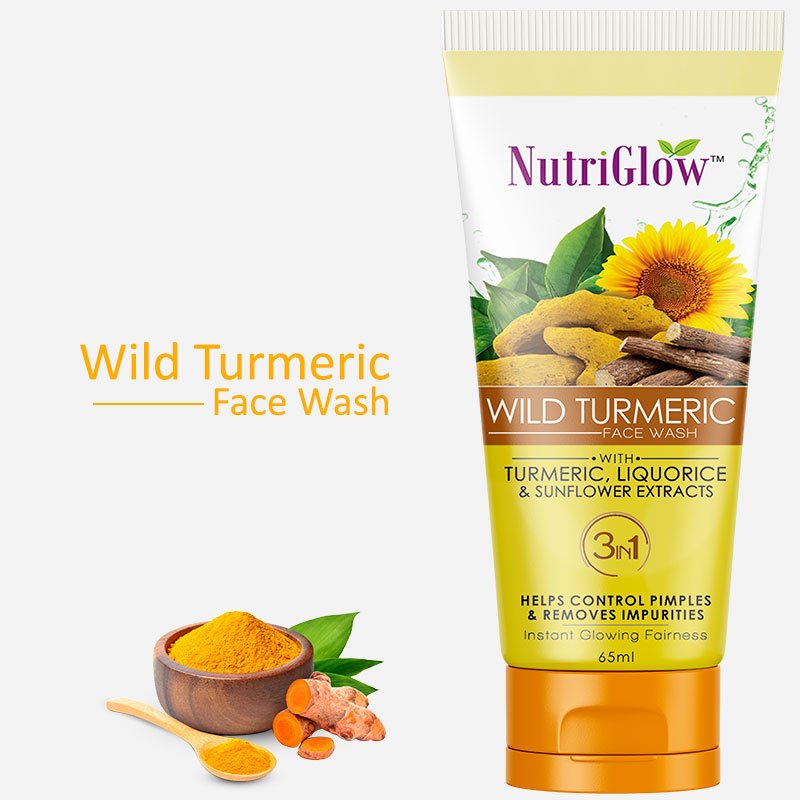 NutriGlow Wild Turmeric Face Wash - 65 ml