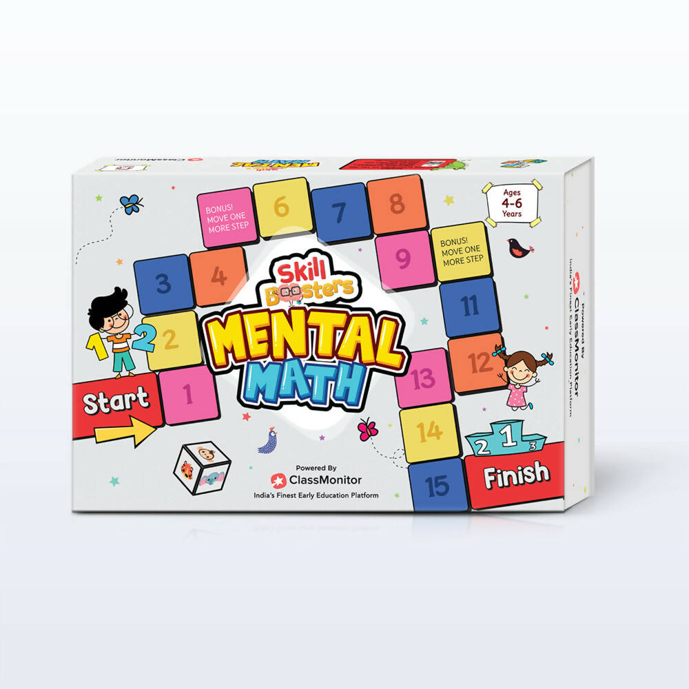 ClassMonitor Mental Math Kit for Learning Math with Free Mobile App-Learning Educational Kit for Kids of Age 4-6 Years