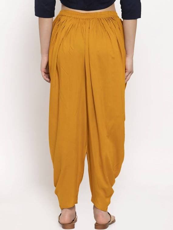 Cheera Women’s Mustard Dhoti Pant CH09D