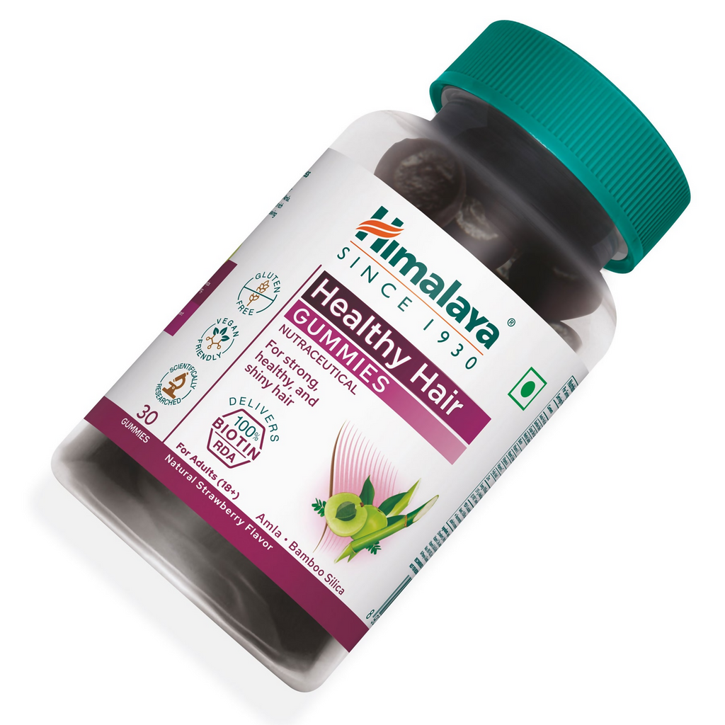 Himalaya Herbals Healthy Hair Gummies | Biotin & Herbal Blend | Daily Wellness Support