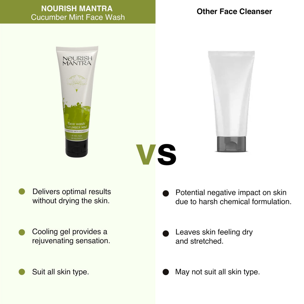 Nourish Mantra Cucumber Mint Upvan Face Wash - 100 ml