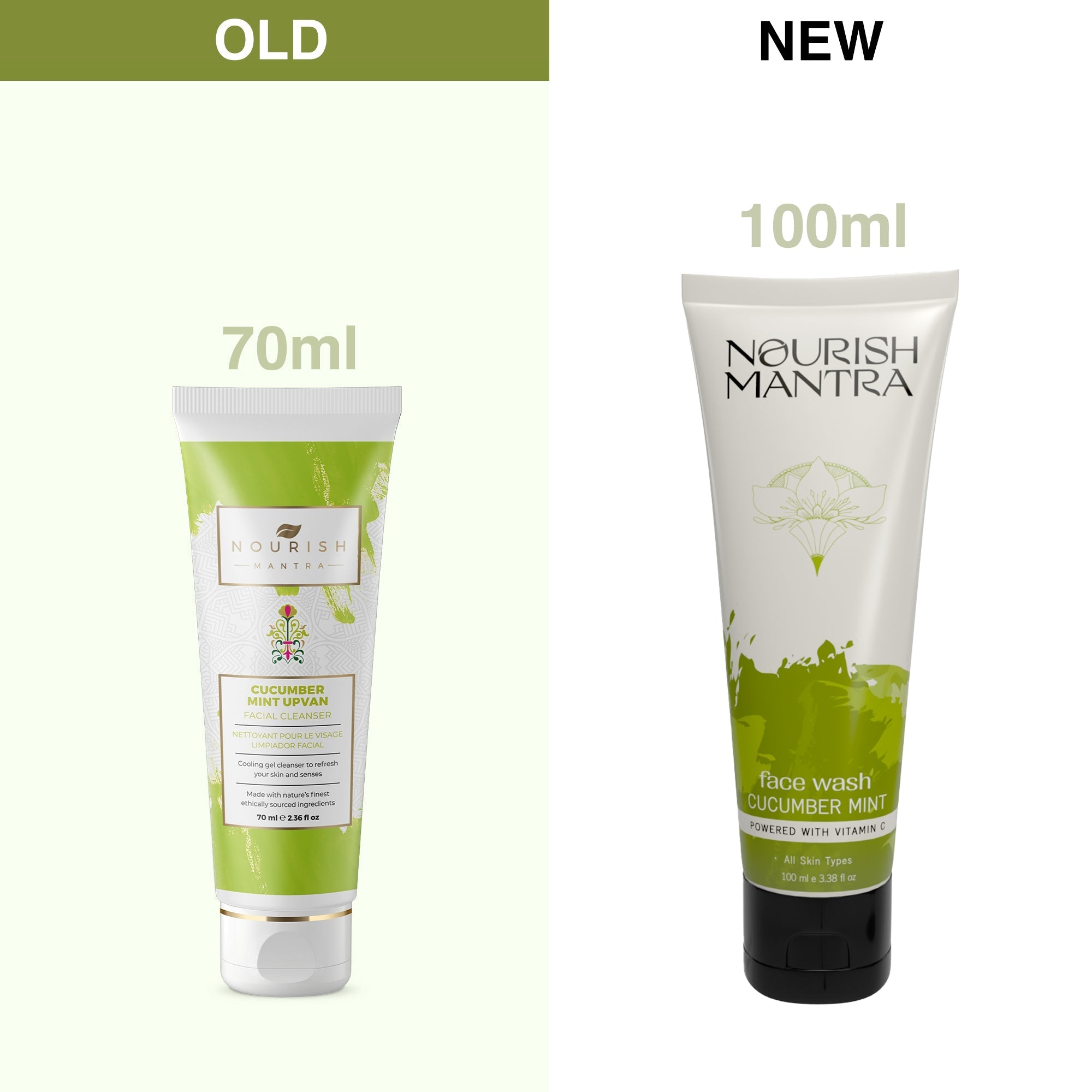 Nourish Mantra Cucumber Mint Upvan Face Wash - 100 ml