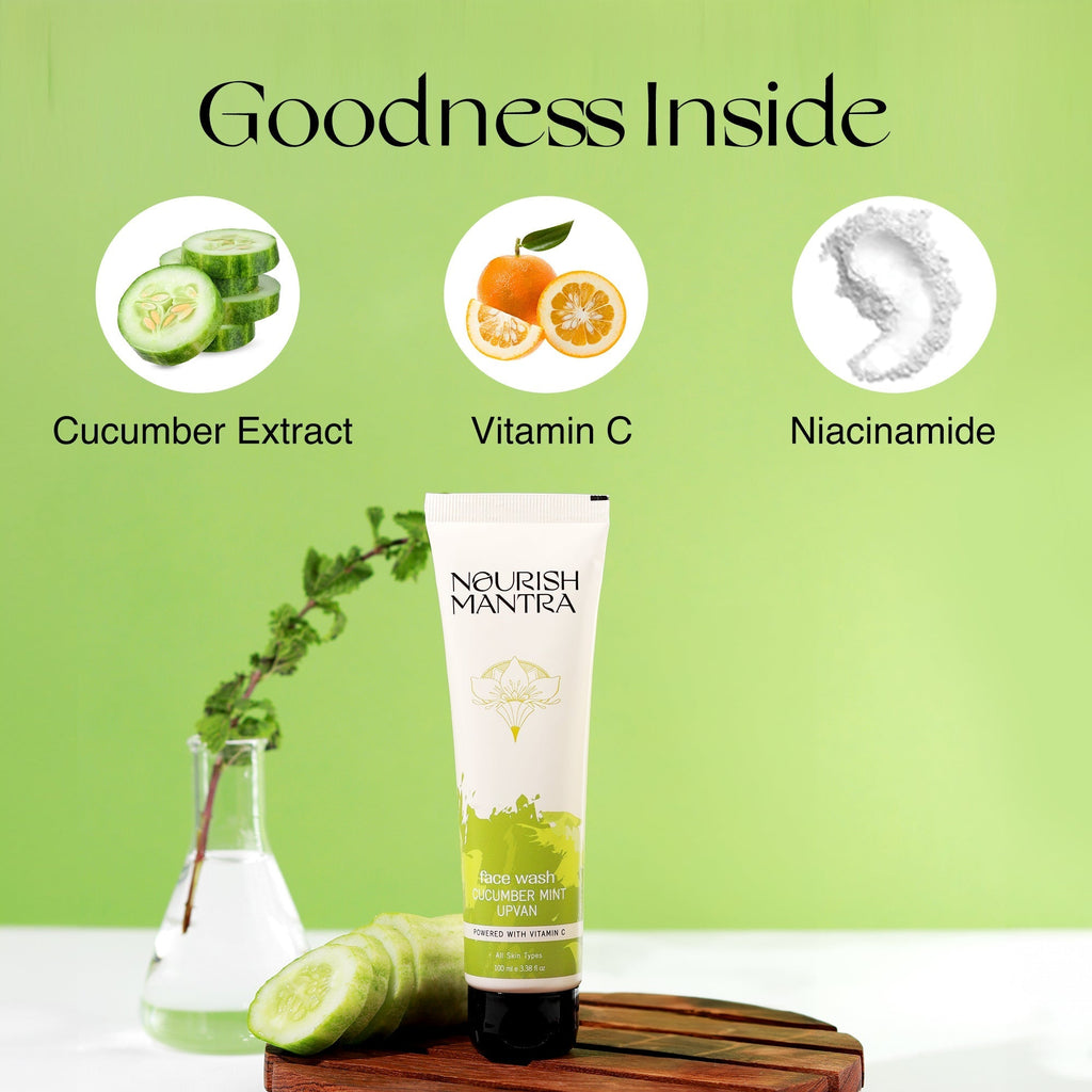 Nourish Mantra Cucumber Mint Upvan Face Wash - 100 ml