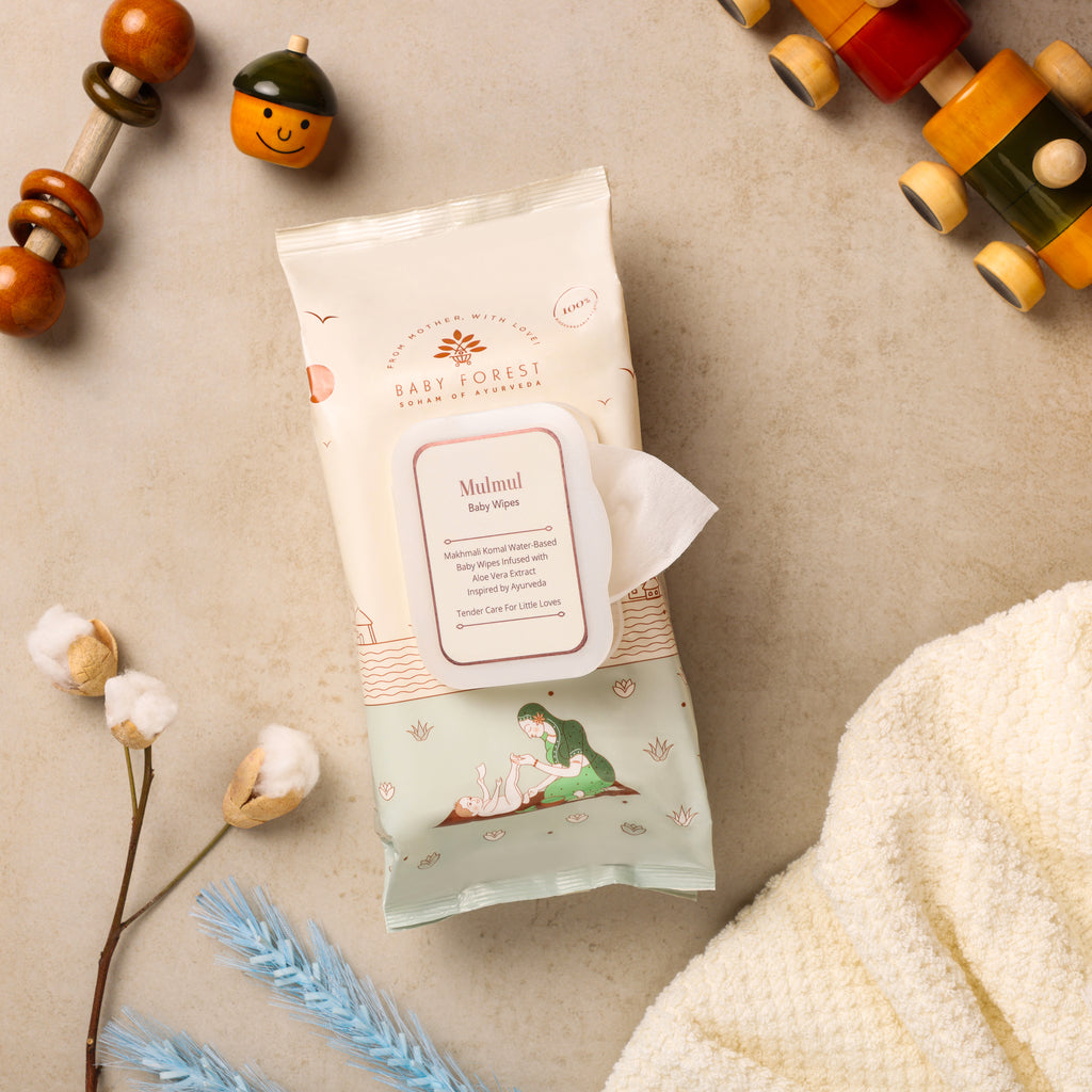 Baby Forest Mulmul Baby Wipes - 72 Wipes