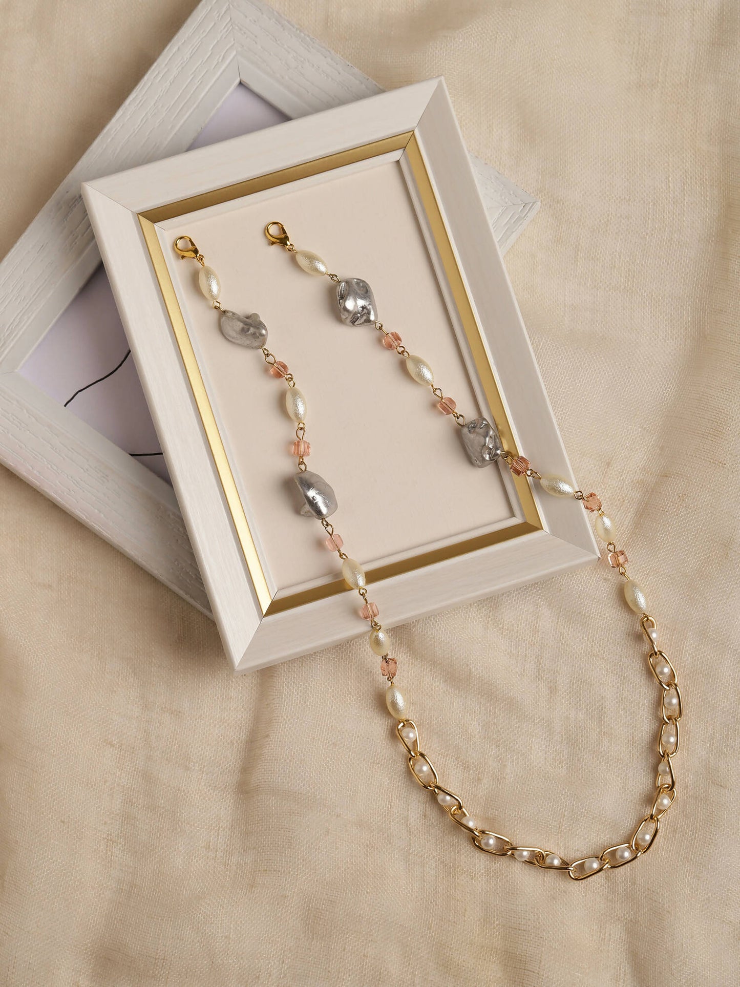Embellished Mask Chain - Ruby Raang