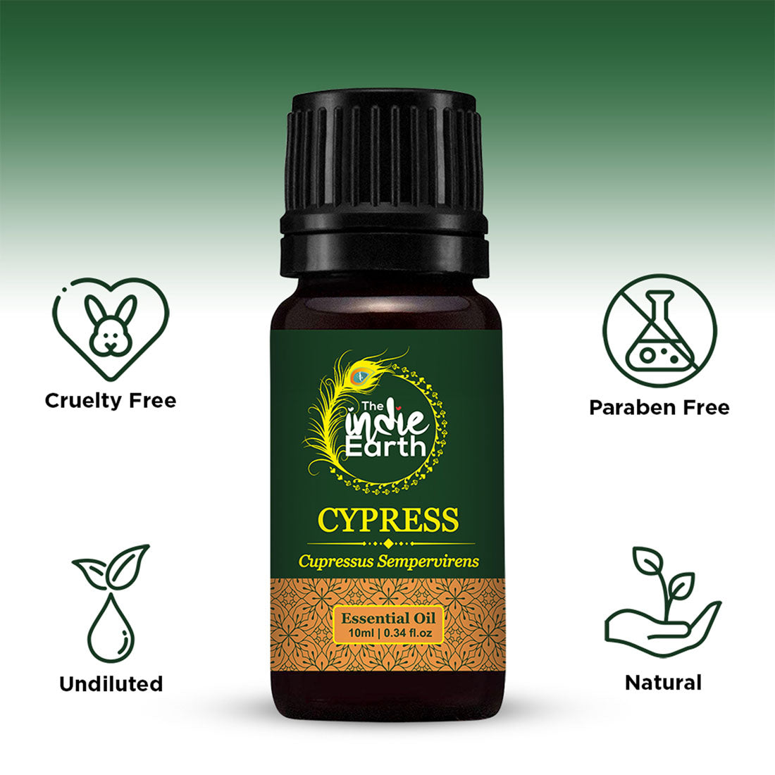 The Indie Earth Cypress Essential Oil - 10 ml