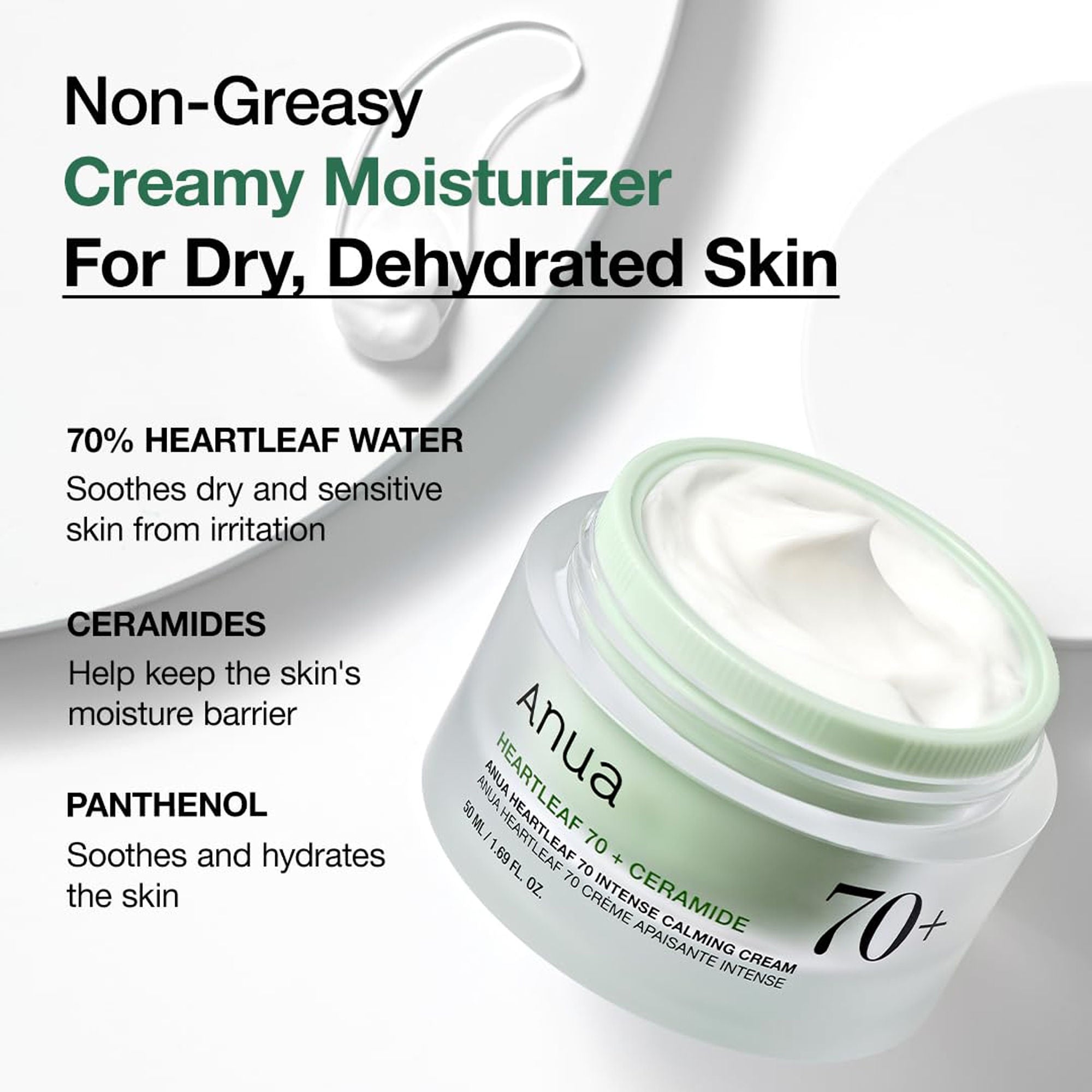 Anua Heartleaf 70 Intense Calming Cream - 50 ml