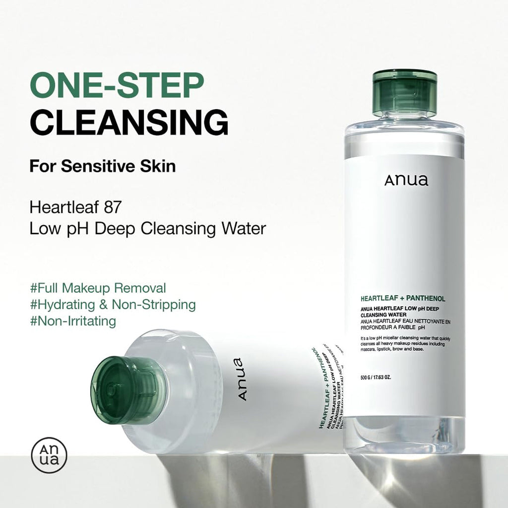 Anua Heartleaf Low Ph Deep Cleansing Water - 500 ml