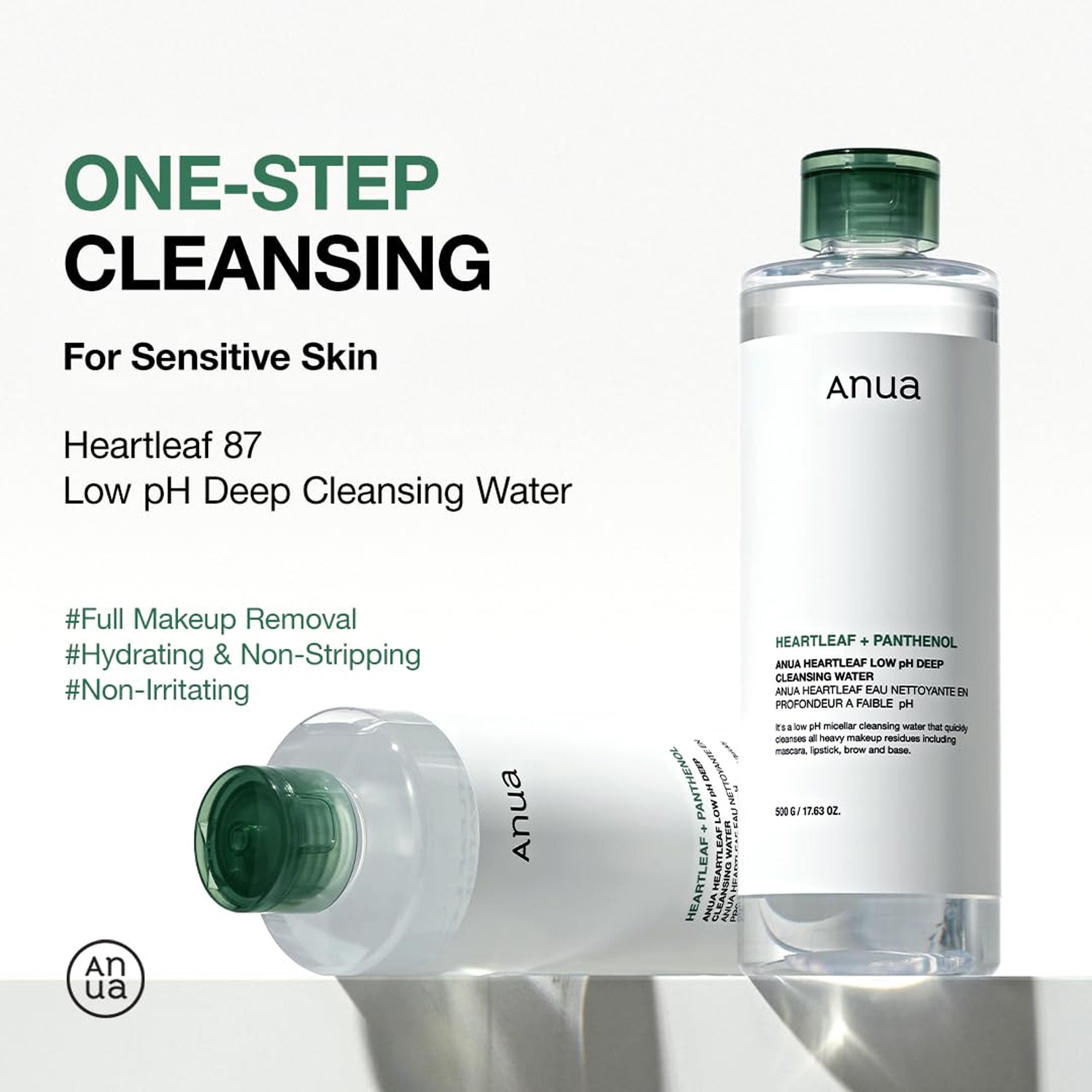 Anua Heartleaf Low Ph Deep Cleansing Water - 500 ml
