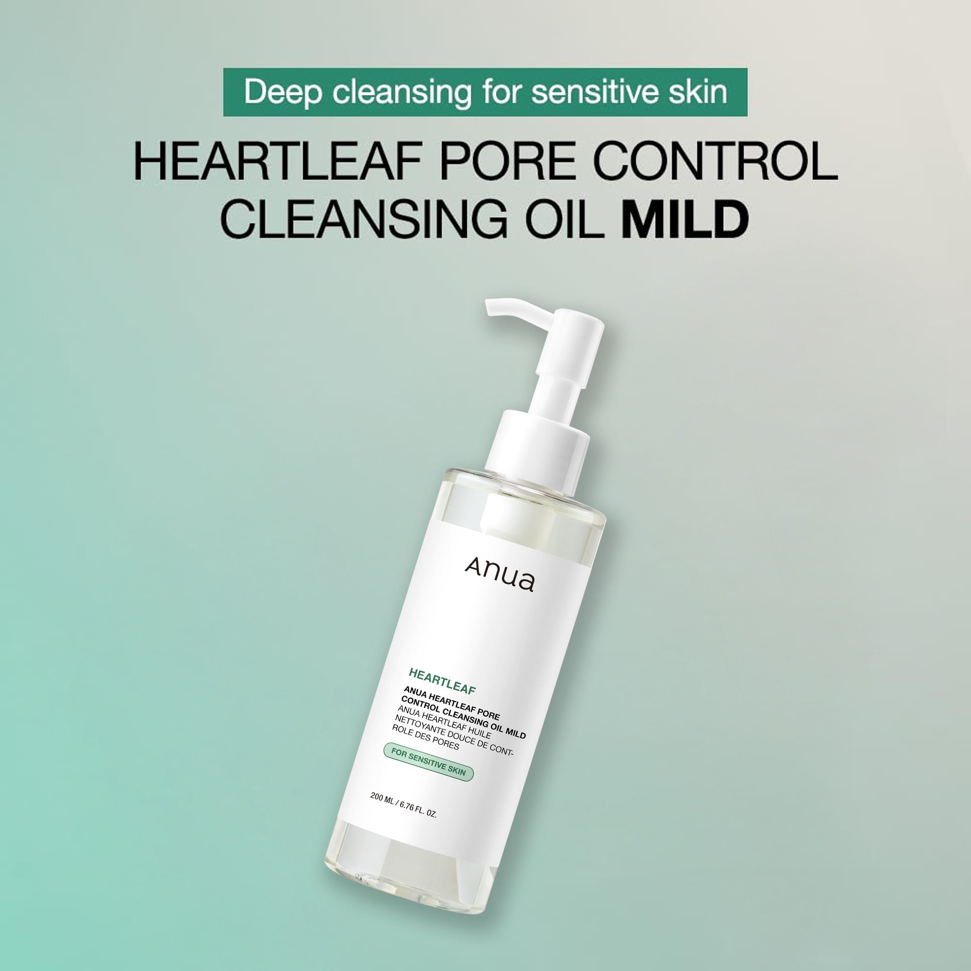 Anua Heartleaf Pore Control Cleansing Oil Mild For Sensitive Skin - 200 ml