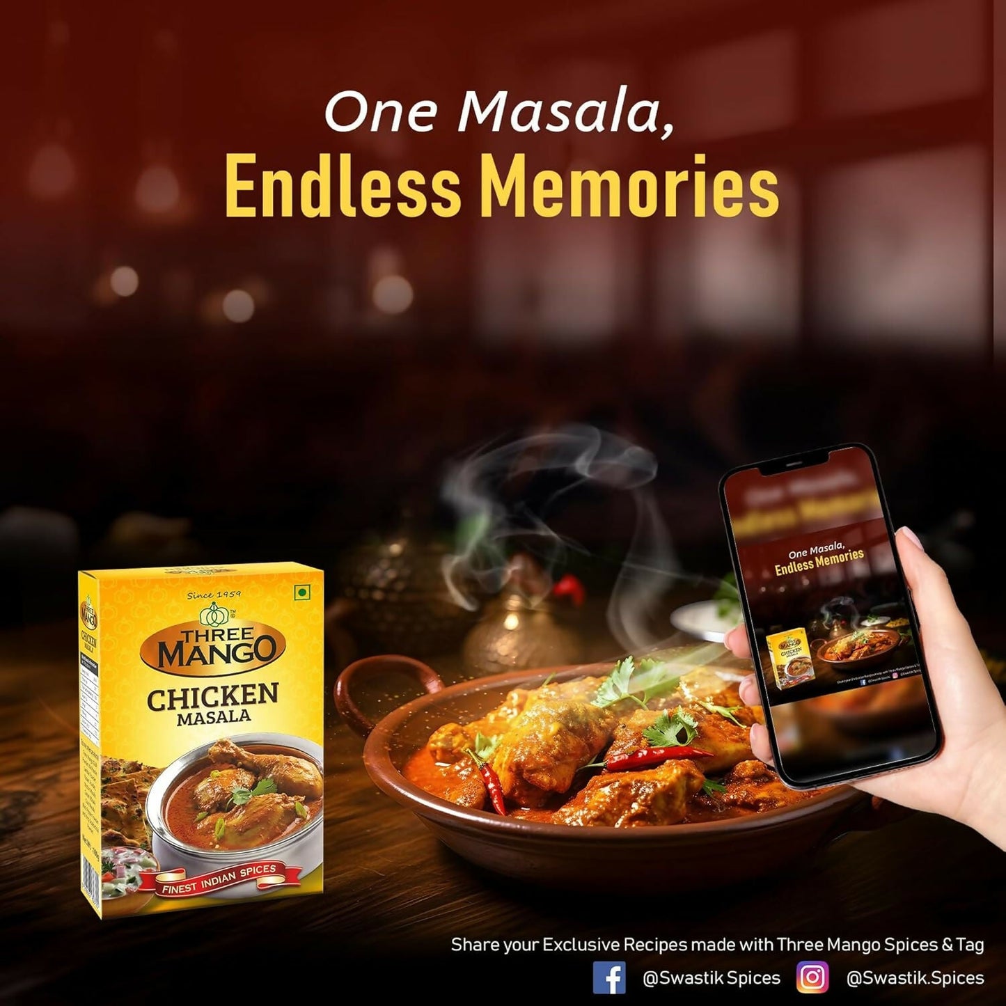 Three Mango Chicken Masala Powder