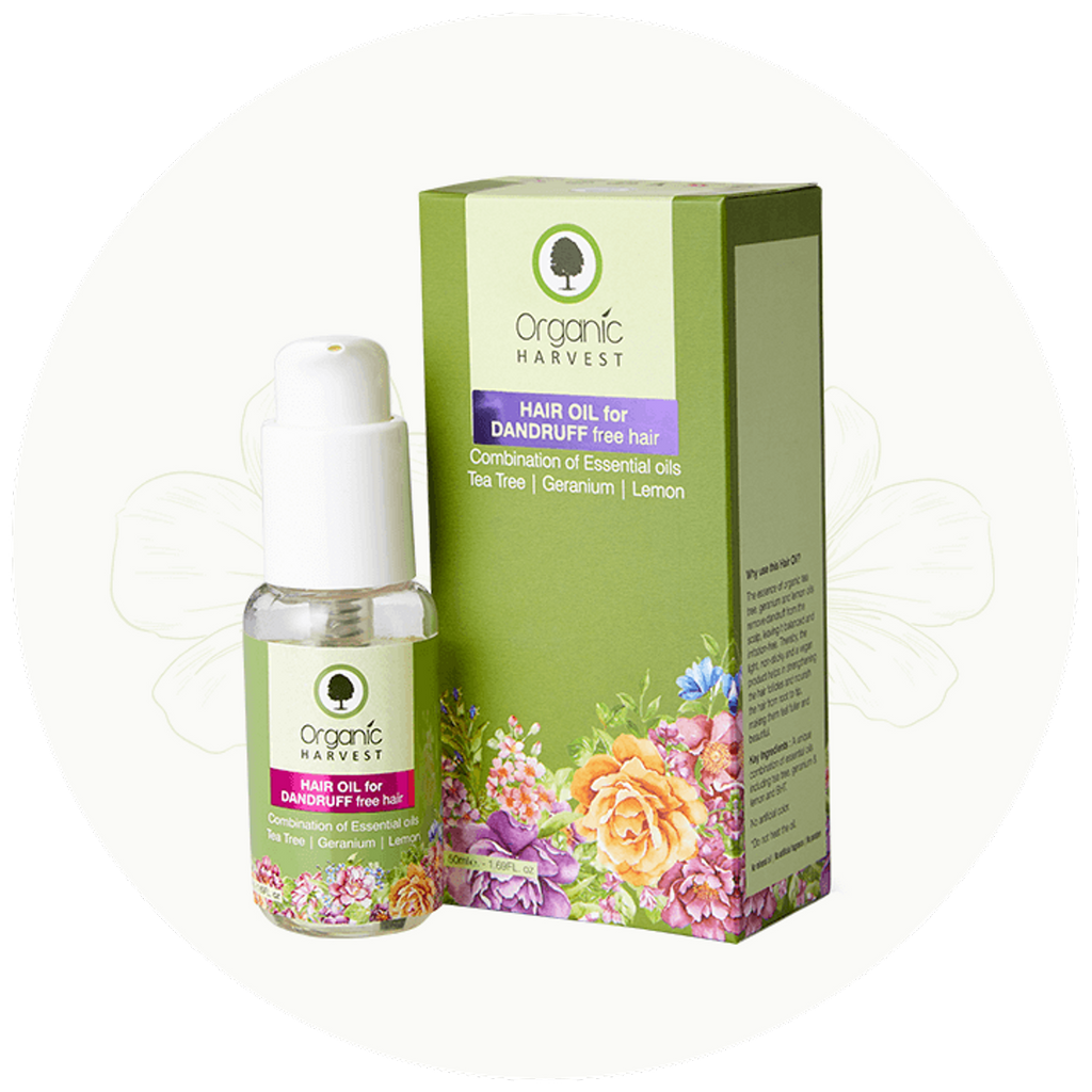 Organic Harvest Hair Oil for Dandruff Free Hair - 50 ml