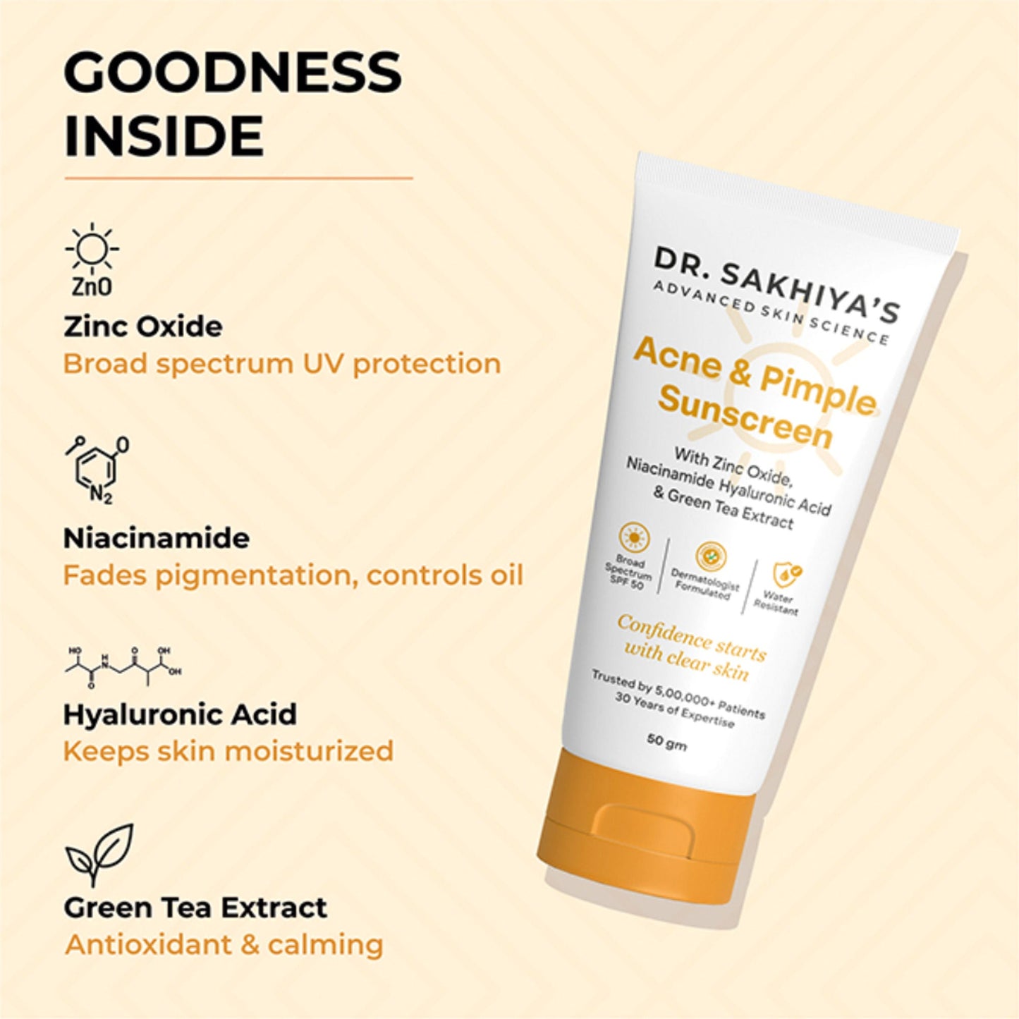 Dr.Sakhiya Acne & Pimple Sunscreen SPF 50