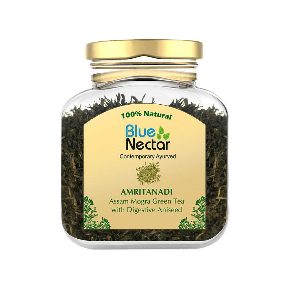 Blue Nectar Amritanadi Assam Mogra Green Tea with Digestive Aniseed